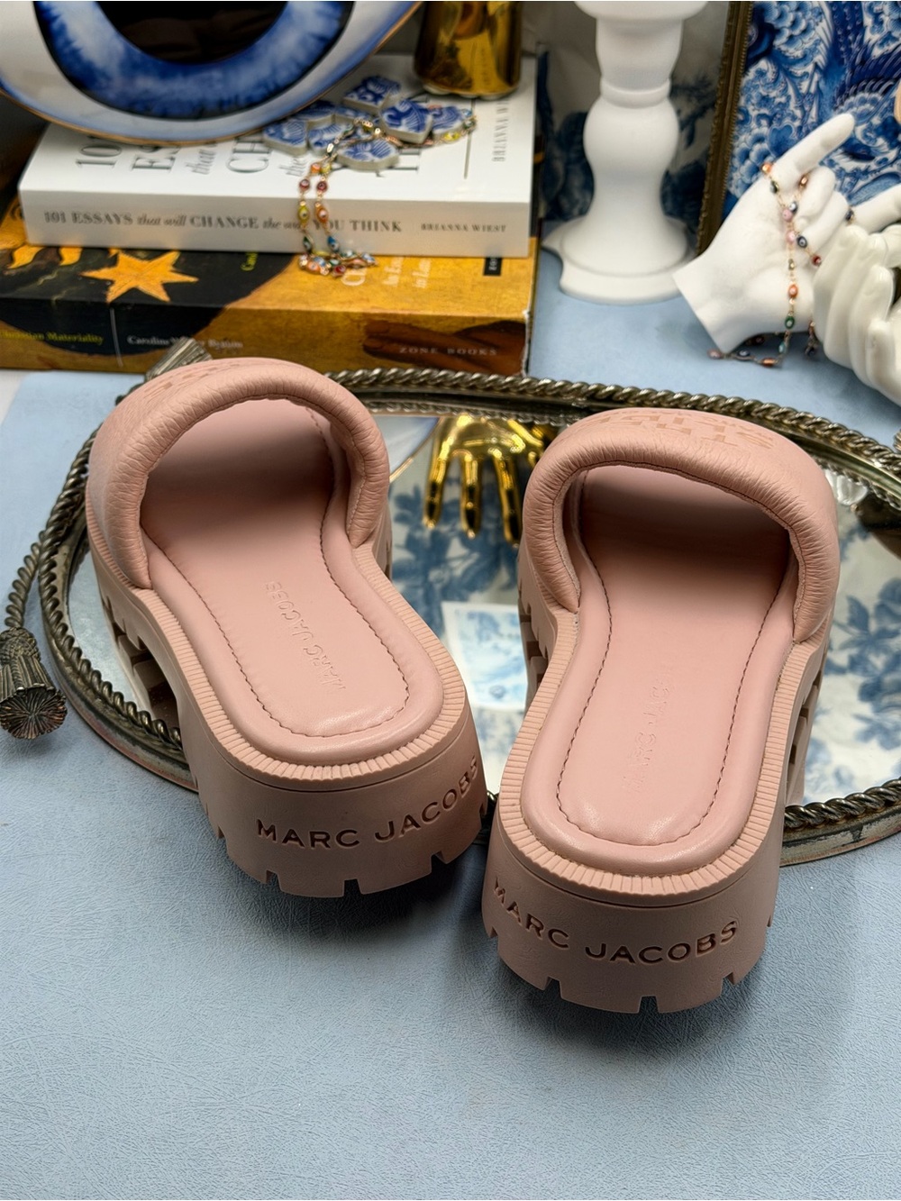 🆕 MARC JACOBS 🧿 NWOB The Lug Sole Slide, Pastel Pink - Sz 37 US 7 - Picture 9 of 12